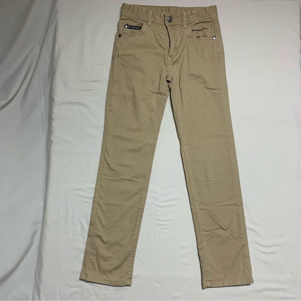 Khaki Tan Pants Jeans Boy’s 8 Spring Easter Passover church communion adjustable